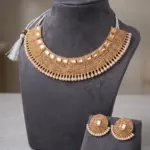 Heritage Empress Kundan Choker Set – Gold-Mesh Choker with Matching Studs & Pearl Fringe