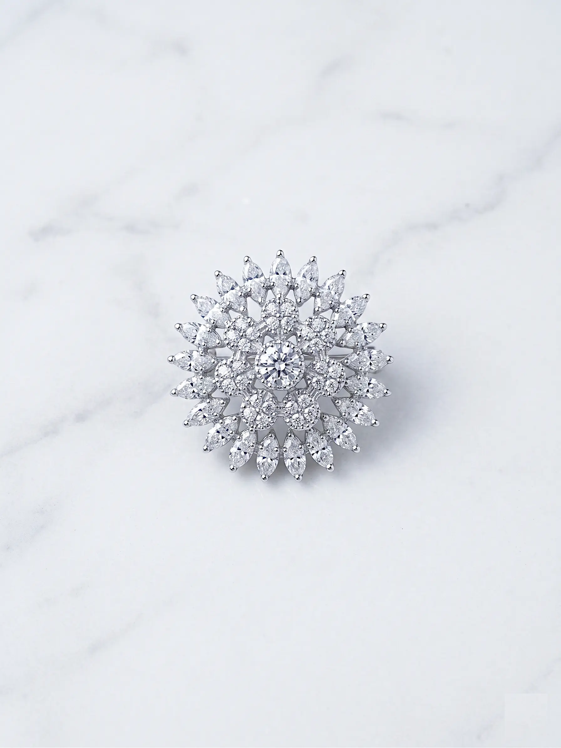 Solaris Blooming Sunburst Statement Ring – Available in 3 Luxury Finishes - Image 4
