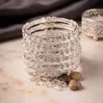 Moonlit Frost Bangle Set – 6-Piece Textured Silver-Finish Bangle Stack