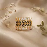 Infinite Chevron Baguette Ring – Modern Geometric Band
