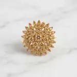 Solaris Blooming Sunburst Statement Ring – Available in 3 Luxury Finishes