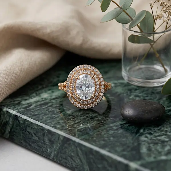 Ethereal Oval Heritage Ring - Adjustable Size