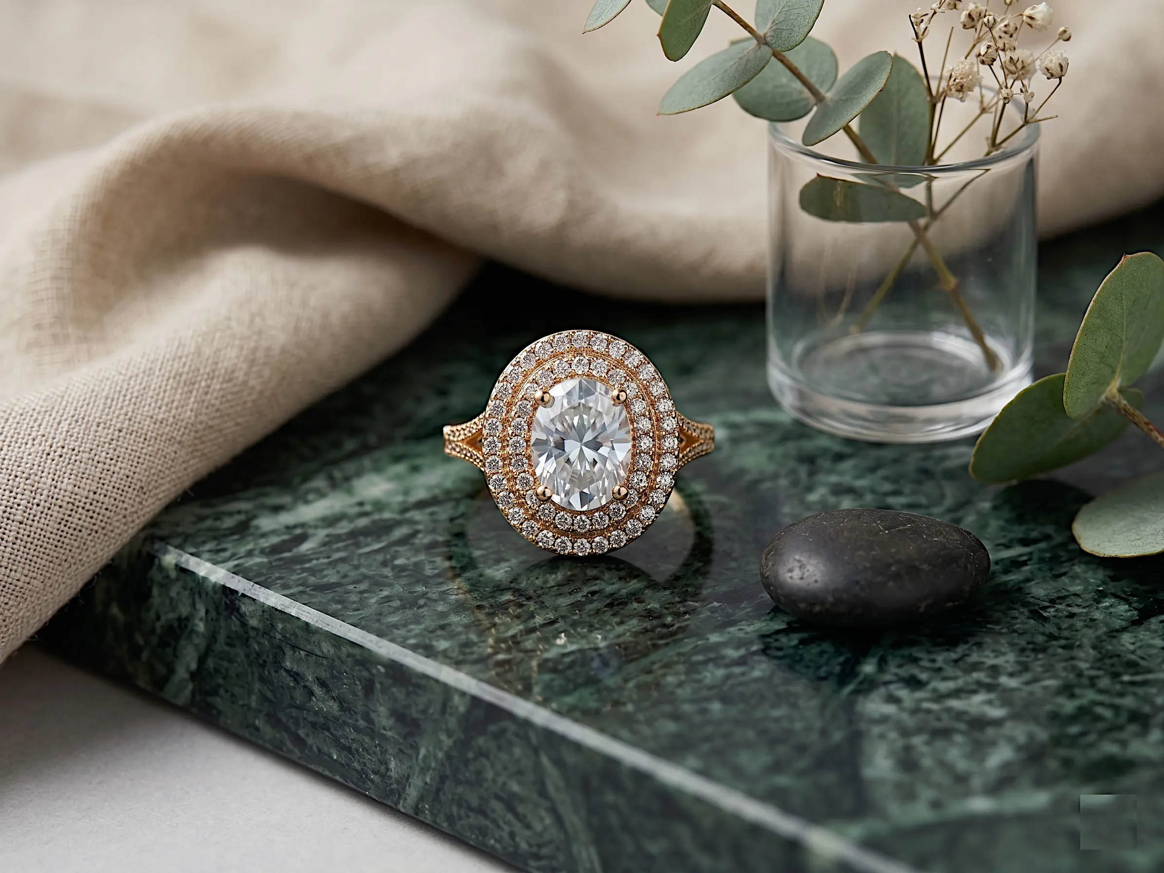Ethereal Oval Heritage Ring - Adjustable Size