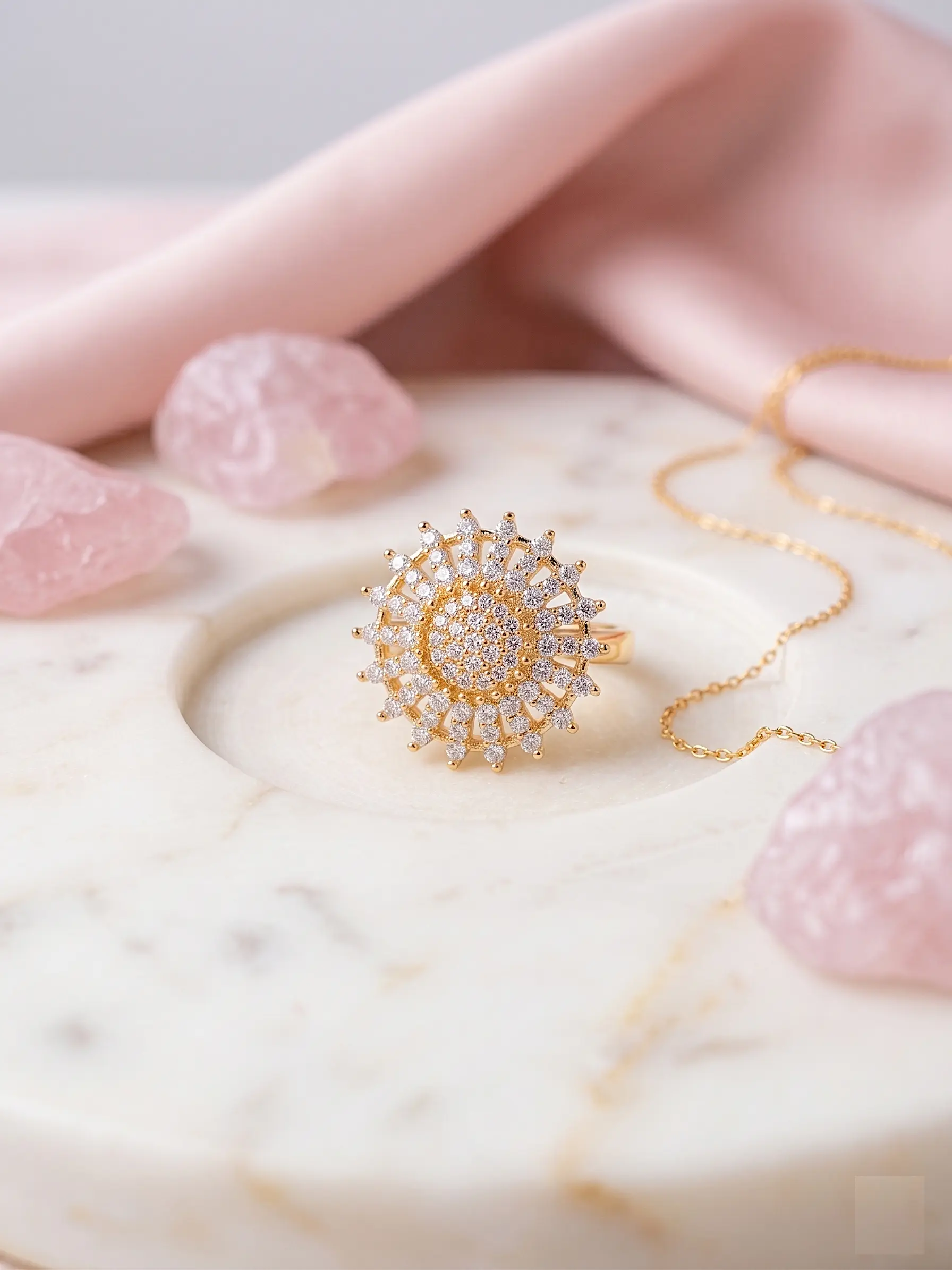 Radiant Bloom Sunflower Statement Ring – Adjustable Fit - Image 4