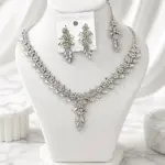 Aurora Crystal Leaf Jewelry Set