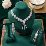 Crystal Bridal Jewelry Set Gold